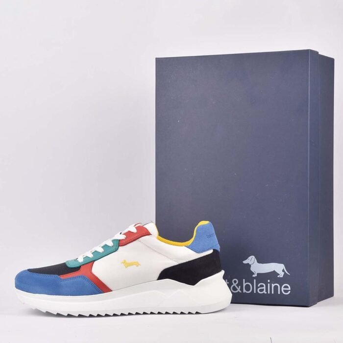 HARMONT AND BLAINE SCARPA UOMO CAMOSCIO AZZURRO - Image 2