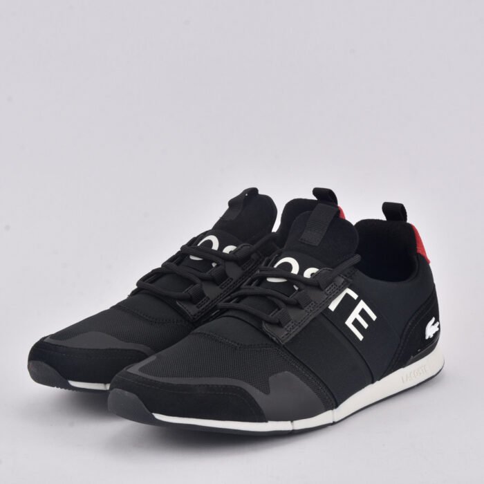 LACOSTE MANEVRA ELITE 0120 1 CMA BLK/RED TEXTILE - Image 7