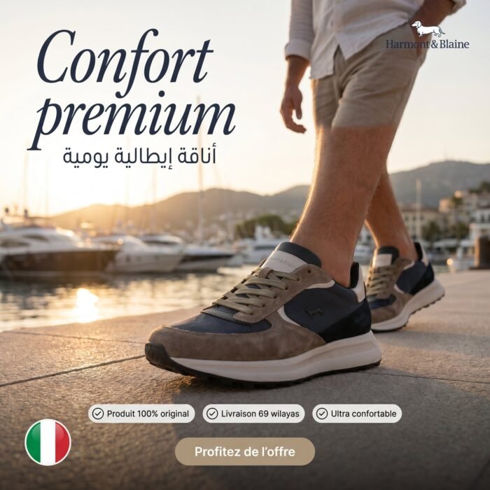 Harmont and Blaine Camoscio Tex Sneakers Homme - Image 3
