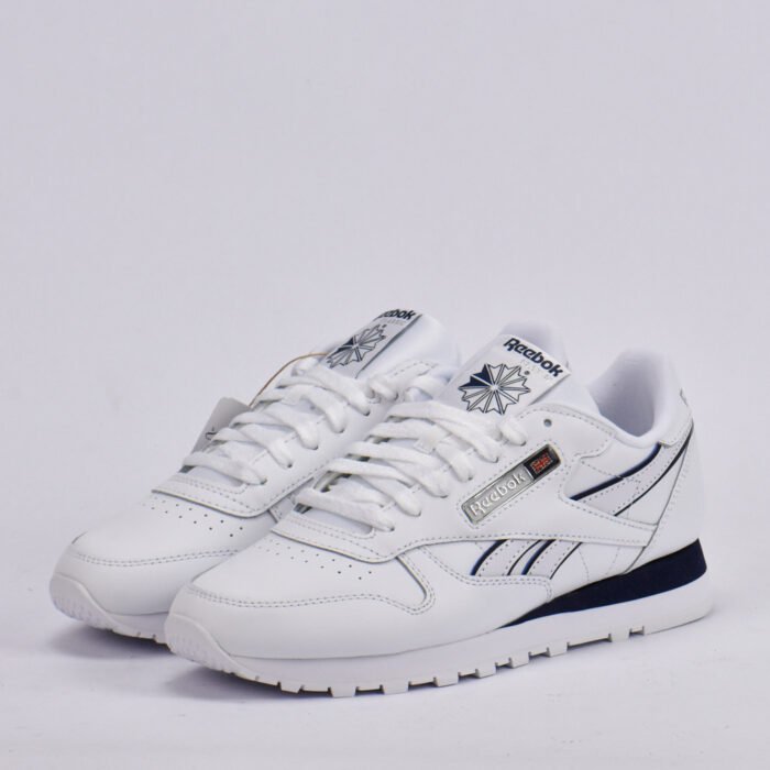 REEBOK CLASSIC LEATHER WHITE/WHITE/NAVY - Image 10