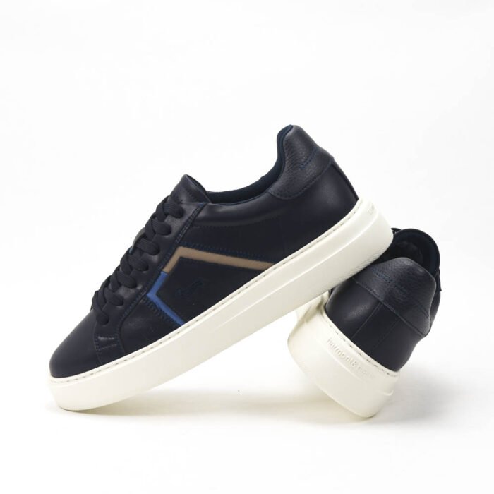 Harmont and Blaine Blue Sneakers Homme - Image 4