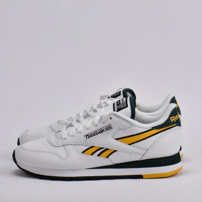 REEBOK CLASSIC LEATHER WHITE/GOLD/GREEN - Image 7