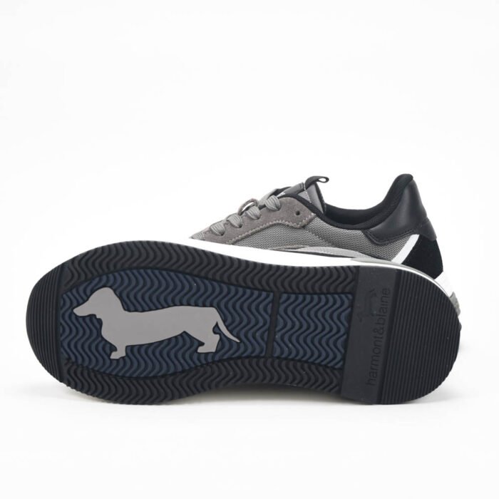 Harmont and Blaine Suede and Technical Fabric Sneakers - Image 2