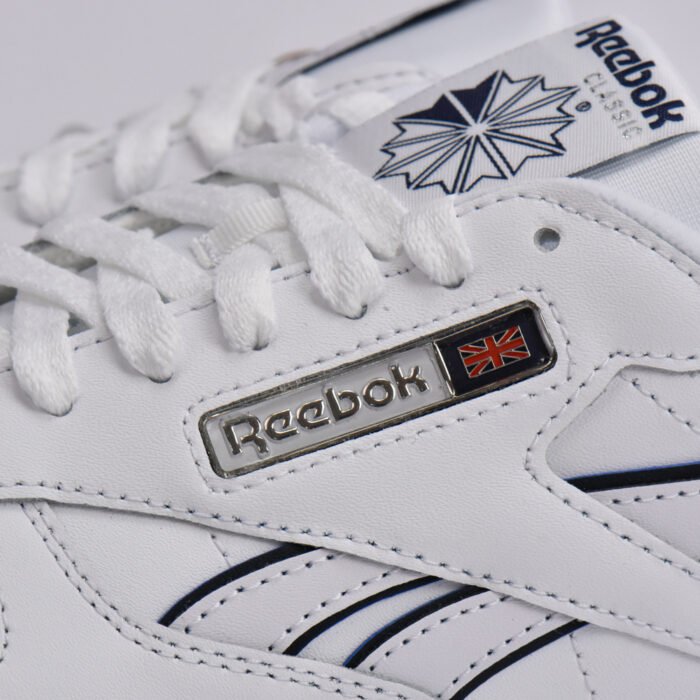 REEBOK CLASSIC LEATHER WHITE/WHITE/NAVY - Image 5