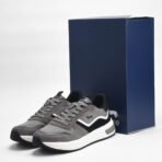 Harmont and Blaine Suede and Technical Fabric Sneakers