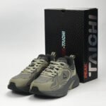 PEAK TRAINING RUNNING SHOES-ASPHALT GREEN/MAGNETIC GREY